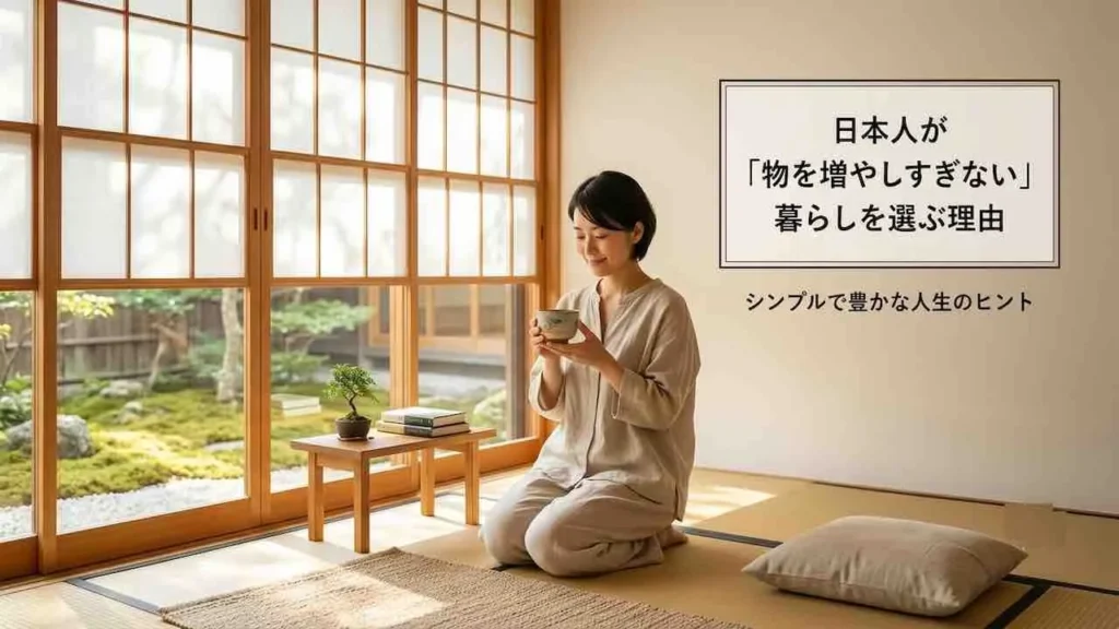 日本人が「物を増やしすぎない」暮らしを選ぶ理由