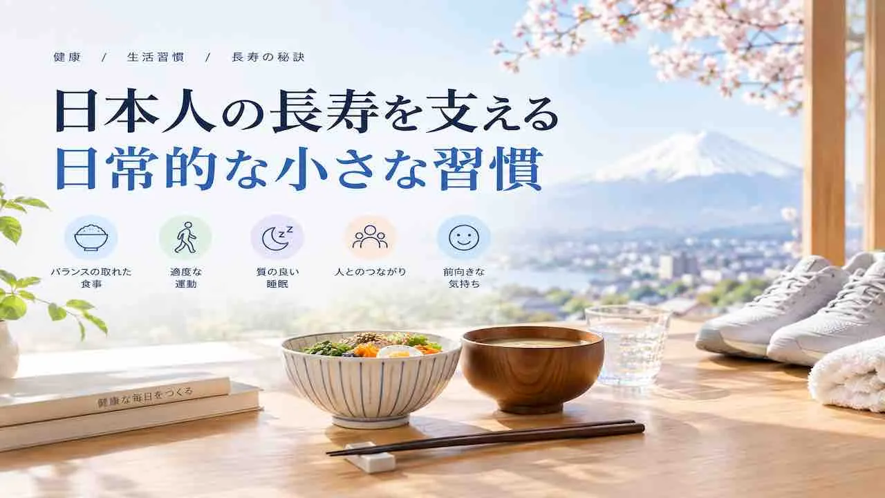 日本人の長寿を支える日常的な小さな習慣